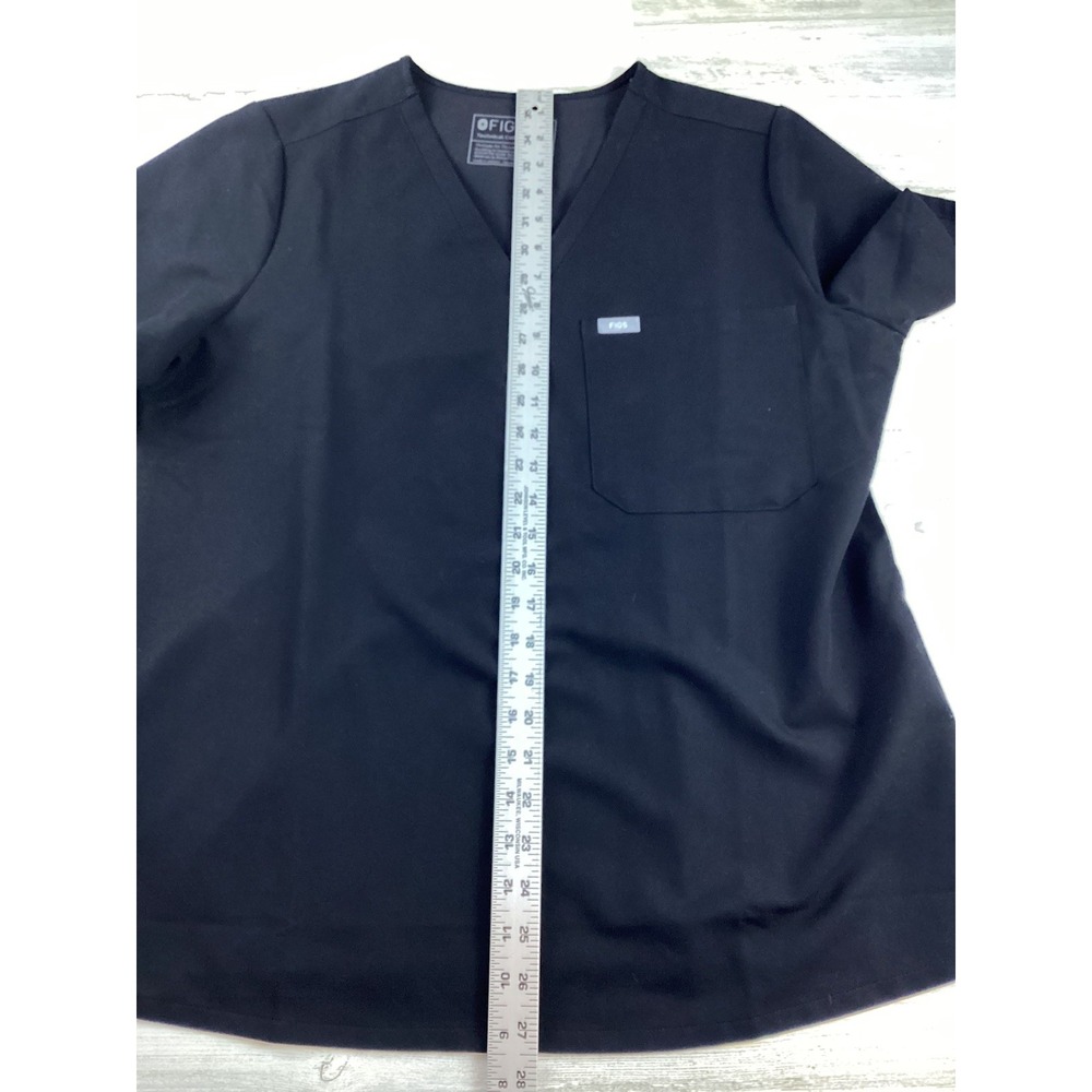 FIGS Technical Collection Catarina Scrub Top Black Womens XL Healthcare Hospital - Picture 9 of 9